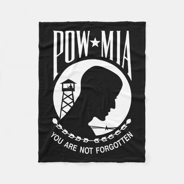 Couverture Polaire Drapeau POW MIA : Soldats disparus de la guerre du (Devant)