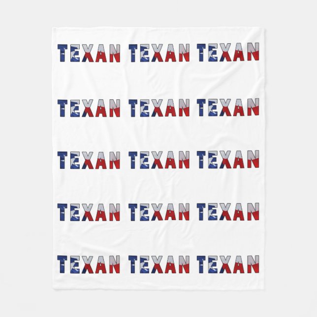 Couverture Polaire Drapeau texan (Devant)