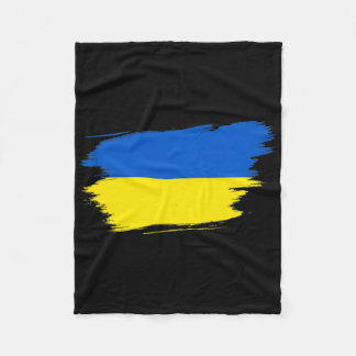 Couverture Polaire Drapeau Ukraine Ukrainien Fierté de l'Ukraine Cœur