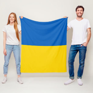 Couverture Polaire Drapeau ukrainien