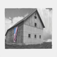 Drapeaux de nos agriculteurs - Grange avec drapeau