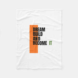 Couverture Polaire Dream. Build. Become. – Inspirational Growth & Suc