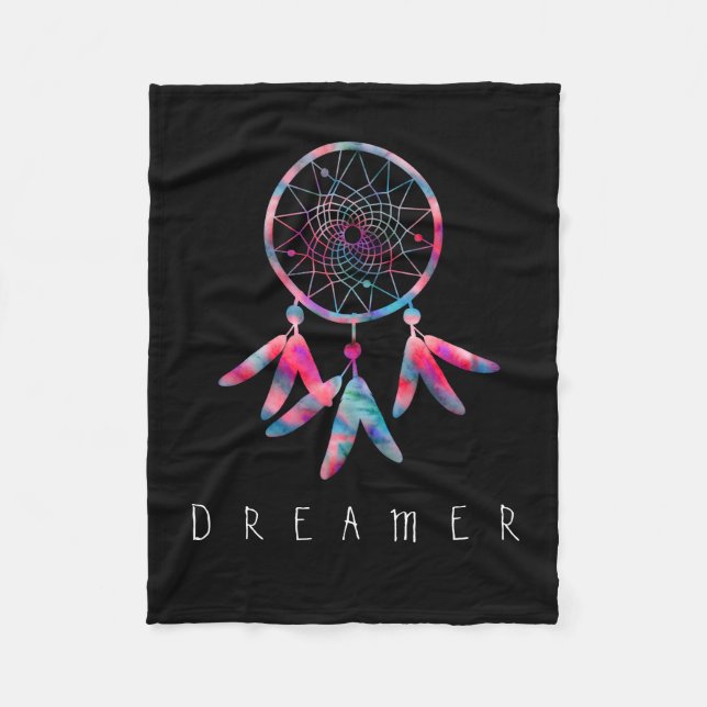 Couverture Polaire Dreamer Watercolor Dream Catcher (Devant)