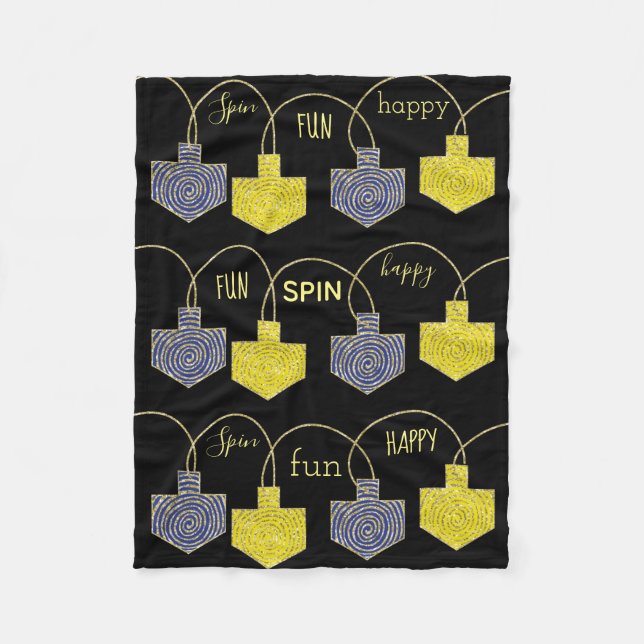 Couverture Polaire Driedel Fun Hanoukka Fleece Blanket (Devant)