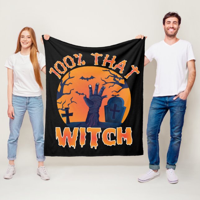 Couverture Polaire Drôle 100% Cette Sorcière Halloween (En situation)