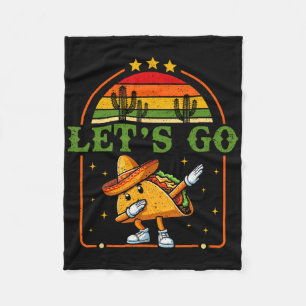 Couverture Polaire Drôle 4 juillet Patriotic Dabbing Taco Meme Let'