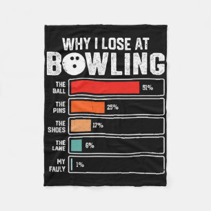 Couverture Polaire Drôle Bowling Bowler Hommes Femmes Enfants Pourquo