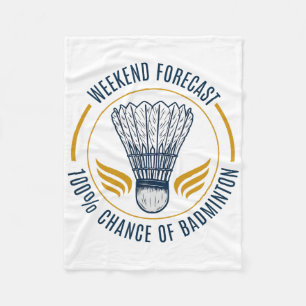 Couverture Polaire Drôle Chemise Badminton Hommes Femmes Joueur de Ba