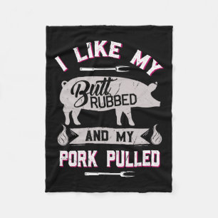 Couverture Polaire Drôle Citation Grillation Barbecue Cochon Tiré Por