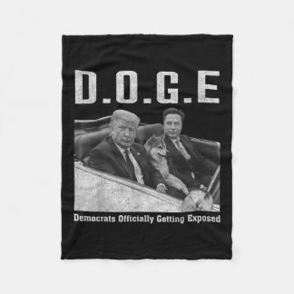 Couverture Polaire Drôle D.o.g.e Démocrates Doge Officiellement Se Dé