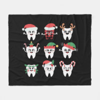 Drôle Dental Noël Dents mignon Noël Dentiste