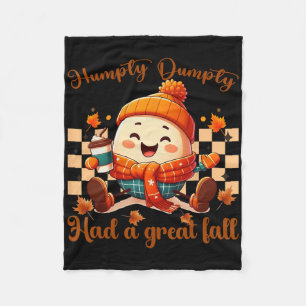 Couverture Polaire Drôle Humpty Dumpty Avait Une Grande Automne Homme