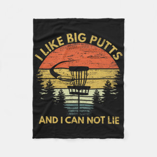Couverture Polaire Drôle J'Aime Les Grands Putts Disc Golf Vêtements