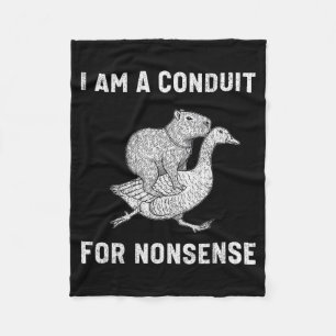Couverture Polaire Drôle Je Suis Un Conduit Pour Nonsense Capybara Oi
