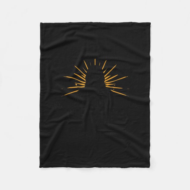 Couverture Polaire Drôle Jésus-Christ Prière - Décevants Tout (Devant)