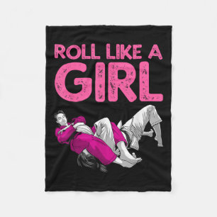 Couverture Polaire Drôle Jiu Jitsu Art Pour Femmes Filles Enfants Bré