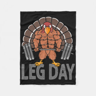 Couverture Polaire Drôle Jour de la Jambe Thanksgiving Turquie DeadLe