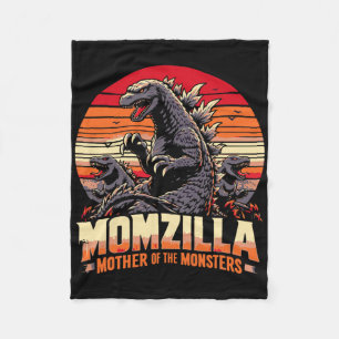 Couverture Polaire Drôle Momzilla Mère des monstres Rétro Anniversair