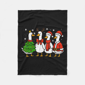 Couverture Polaire Drôle Noël Père Noël Goose Silly Merry Goosemas X