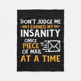 Couverture Polaire Drôle Postal Worker Mail Carrier Courrier Devis