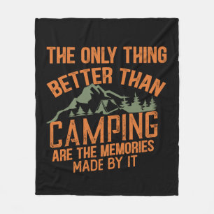 Couverture Polaire Drôle slogan de camping été citations