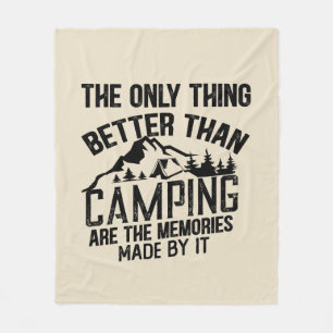 Couverture Polaire Drôle slogan de camping été citations