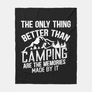Couverture Polaire Drôle slogan de camping été citations