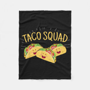 Couverture Polaire Drôle Taco Squad mignonne Nourriture Mexicaine Ama