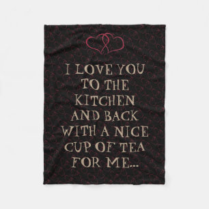 Couverture Polaire Drôle Thé Vous Aime À La Femme De Cuisine Femme