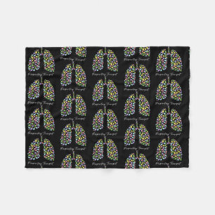 Couverture Polaire Drôle Thérapeutique Respiratoire Poumon Joyeux