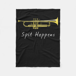 Couverture Polaire Drôle Trumpet Spit Happer Joueur de bande