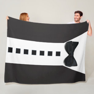 Couverture Polaire Drôle Tuxedo 🎩 minimaliste Élégant