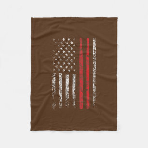 Couverture Polaire Drum Sticks With American États-Unis Patriotic
