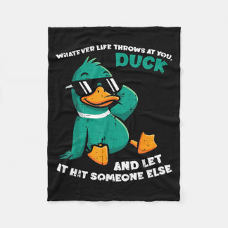 Couverture Polaire Duck Funny Saying Humor Joke Sarcastic Men Women