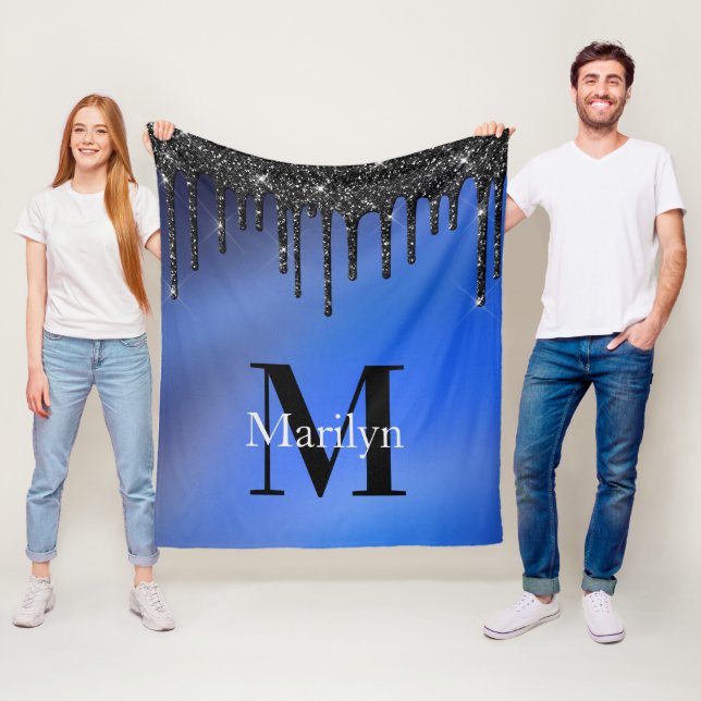 COUVERTURE POLAIRE DUKE BLUE ET PARTIES SCINTILLANT  (En situation)