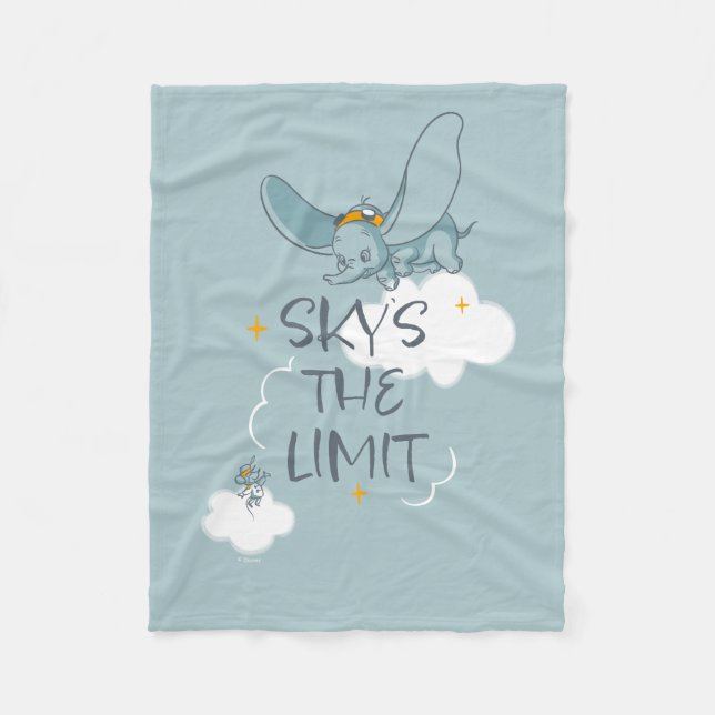 Couverture Polaire Dumbo | Le ciel est la limite (Devant)