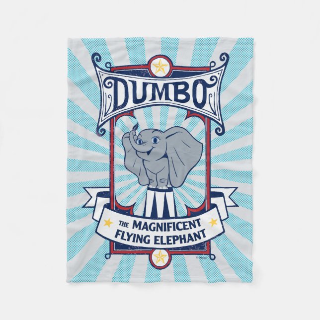 Couverture Polaire Dumbo| Le Magnifique Flying Elephant Circus Art (Devant)