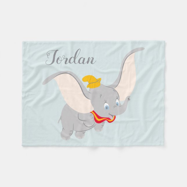 Couverture Polaire Dumbo s'enfonçant dans le ciel (Devant (Horizontal))