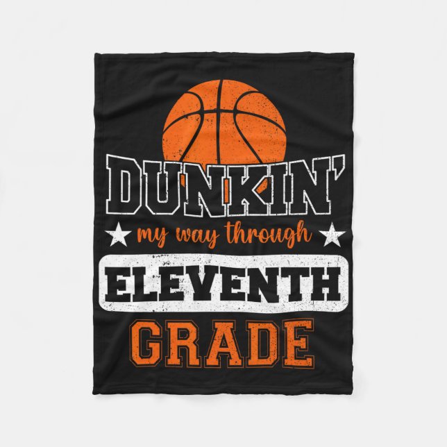 Couverture Polaire Dunking My Way Through 11th Grade Bysketbyll Byck (Devant)