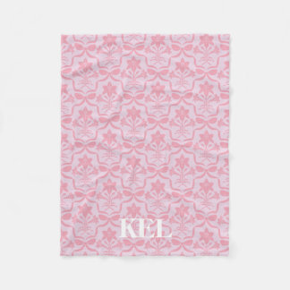 Couverture Polaire Easter Lily Monogram Blanket