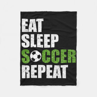 Couverture Polaire Eat Sleep Soccer Repeat Soccer Player Gift Shirt 