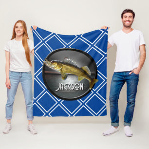Couverture Polaire Eau de la lune et brochet de walleye