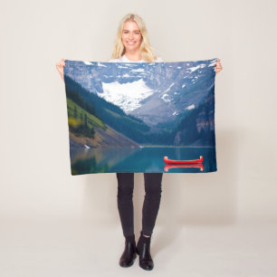 Couverture Polaire Eau Lake Louise Montagnes Rocheuses canadiennes