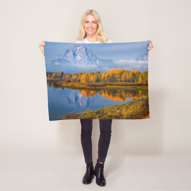 Couverture Polaire Eau | Oxbow Bend Jackson Wyoming (En situation)