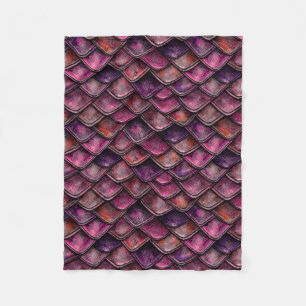 Couverture Polaire Échelles de dragon - Fushia