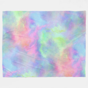 Couverture Polaire éclaboussure d'aquarelle opale :