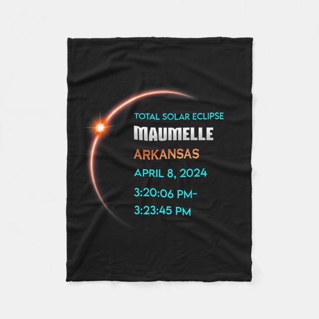 Couverture Polaire Eclipse Maumelle Arkansas Total Solaire Eclipse 20 (Devant)