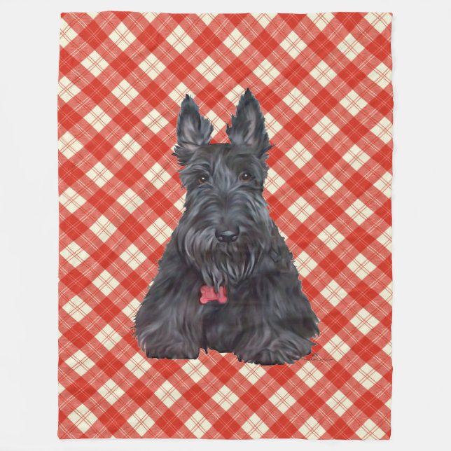 Couverture Polaire Ecosse sur Tartan (Devant)
