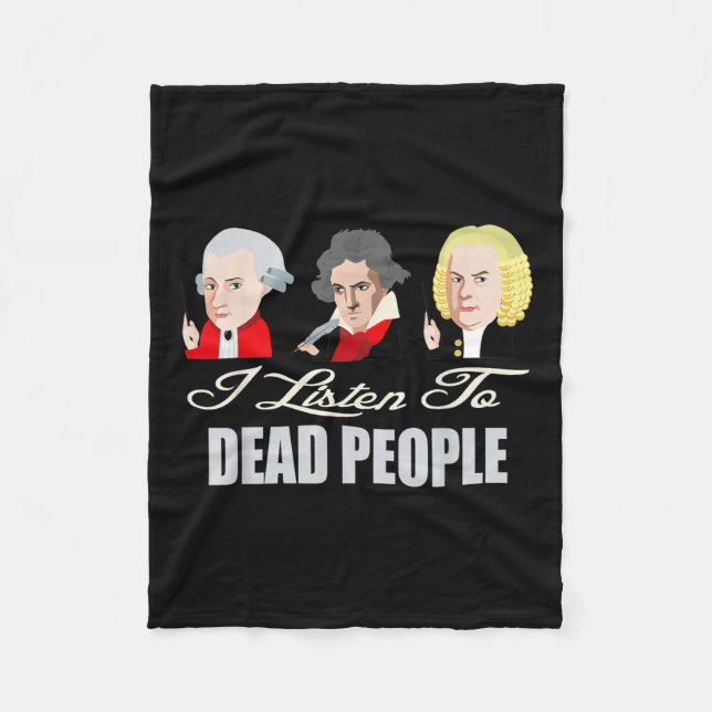 Couverture Polaire Ecouter Les Mort Personnes Musique Clical Mozart B (Devant)