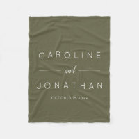 Écriture minimaliste moderne Olive Moss Mariage pe